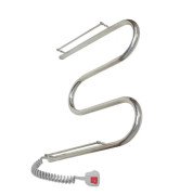 Електрична сушарка для рушників Deffi Змійка з полицею 500х500 ліве підключення хром C.ZP.50.50.E.C.L.5