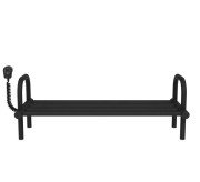 Полиця для взуття електрична Deffi 250x650 ліве підключення чорний C.PV.25.65.E.B.L.5