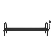 Полка для обуви электрическая Deffi 250x850 правое подключение черный C.PV.25.85.E.B.R.5