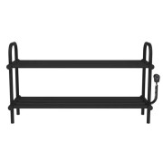 Полиця для взуття електрична Deffi 500x850 праве підключення чорний C.PV.50.85.E.B.R.5