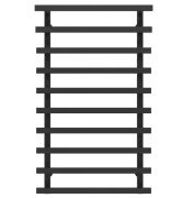 Сушка для рушників водяна Deffi Breeze П10 400x1000 нижнє підключення чорний A.BZ.100.40.10.B.A