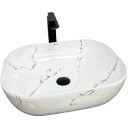 Раковина для ванной VBI BERGAMO MARMO GLOSSY 50,5x39 см керамика мрамор VBI-012501