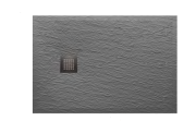 Душовий піддон Hatria Petra H3 Ardesia 120x80 см з сифоном кераміка цемент PA12008000700