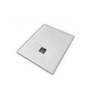 Душевой поддон Hatria Petra H3 Ardesia 100x70 см с сифоном керамика белый PA1000700010T