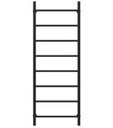 Полотенцесушитель водяной Deffi Орион П9 500х1600 боковое правое подключение черный C.OR.160.50.9.B.C