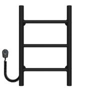 Електрична сушарка для рушників Deffi Оріон П3 200х500 ліве підключення чорний C.OR.50.20.3.E.B.L.5