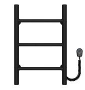 Електрична сушарка для рушників Deffi Оріон П3 200х500 праве підключення чорний C.OR.50.20.3.E.B.R.5