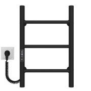 Електрична сушарка для рушників Deffi Оріон П3 200х500 ліве підключення JD03 чорний C.OR.50.20.3.E.B.L.1