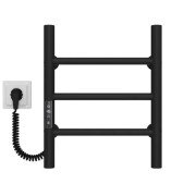 Електрична сушарка для рушників Deffi Оріон П3 200х400 ліве підключення JD03 чорний C.OR.40.20.3.E.B.L.1