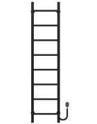 Електрична сушарка для рушників Deffi Оріон П8 200х1400 праве підключення чорний C.OR.140.20.8.E.B.R.5