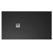 Душевой поддон Hatria Petra H3 Levigato 100x80 см с сифоном керамика черный матовый PL1000800020T