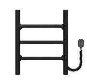 Електрична сушарка для рушників Deffi Оріон П3 300х400 праве підключення чорний C.OR.40.30.3.E.B.R.5