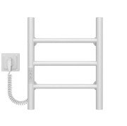 Електрична сушарка для рушників Deffi Оріон П3 300х400 ліве підключення WD03 білий C.OR.40.30.3.E.W.L.3