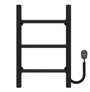 Електрична сушарка для рушників Deffi Оріон П3 300х500 правильне підключення чорний C.OR.50.30.3.E.B.R.5