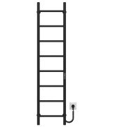 Електрична сушарка для рушників Deffi Оріон П8 200х1400 праве підключення JD03 чорний C.OR.140.20.8.E.B.R.1