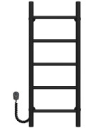 Електрична сушарка для рушників Deffi Оріон П5 300х800 ліве підключення чорний C.OR.80.30.5.E.B.L.5