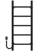 Электрический полотенцесушитель Deffi Орион П5 300х800 левое подключение черный C.OR.80.30.5.E.B.L.5
