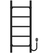 Електрична сушарка для рушників Deffi Оріон П5 300х800 праве підключення чорний C.OR.80.30.5.E.B.R.5