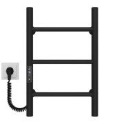 Електрична сушарка для рушників Deffi Оріон П3 300х500 ліве підключення JD03 чорний C.OR.50.30.3.E.B.L.1