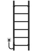 Електрична сушарка для рушників Deffi Оріон П6 300х1000 ліве підключення JD03 чорний C.OR.100.30.6.E.B.L.1