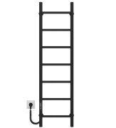 Електрична сушарка для рушників Deffi Оріон П7 300х1200 ліве підключення JD03 чорний C.OR.120.30.7.E.B.L.1