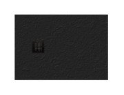 Душевой поддон Hatria Petra H3 Ardesia 120x70 см с сифоном керамика черный матовый PA12007000210