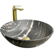 Раковина для ванной VBI AMALFI 39x39 см керамика черный оникс матовый VBI-013403