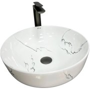 Раковина для ванной VBI BARI S MARMO GLOSSY 41x41 см керамика мрамор VBI-011604