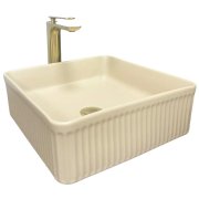 Раковина для ванной VBI BOLZANO 38,5x38,5 см керамика бежевый матовый VBI-013802