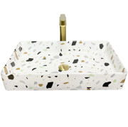 Раковина для ванной VBI TRIEST 61,5x35 см керамика терраццо глянцевый VBI-012706