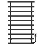 Электрический полотенцесушитель Deffi Breeze П10 500x1000 правое подключение JD04 черный A.BZ.100.50.10.E.B.R.2