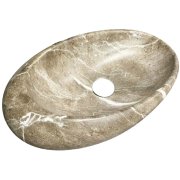 Раковина для ванной VBI VICENZA 49x31 см керамика коричневый камень матовый VBI-014802