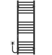 Электрический полотенцесушитель Deffi Lima П15 300х1000 левое подключение JD04 черный A.LI.100.30.15.E.B.L.2