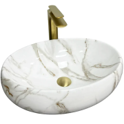 Раковина для ванної кімнати VBI VENETO 46,5x32 см кераміка аякс глянсовий VBI-012809