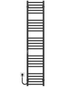 Электрический полотенцесушитель Deffi Lima П25 300х1600 левое подключение JD04 черный A.LI.160.30.25.E.B.L.2