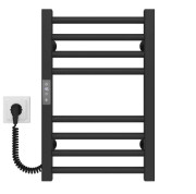 Электрический полотенцесушитель Deffi Lima П8 300х500 левое подключение JD04 черный A.LI.50.30.8.E.B.L.2