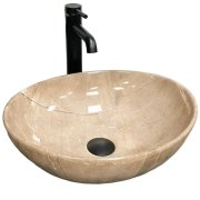 Раковина для ванной VBI PARMA 41,5x33,5 см керамика коричневый камень глянцевый VBI-011013