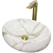 Раковина для ванной VBI VENETO S 38x28,5 см керамика аякс глянцевый VBI-012808