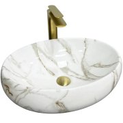 Раковина для ванної кімнати VBI VENETO 46,5x32 см кераміка аякс глянсовий VBI-012809