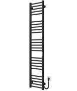 Електрична сушарка для рушників Deffi Lima П25 300х1600 правильне підключення JD04 чорний A.LI.160.30.25.E.B.R.2