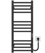 Електрична сушарка для рушників Deffi Lima П12 400х800 правильне підключення JD04 чорний A.LI.80.40.12.E.B.R.2