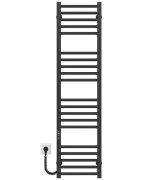 Електрична сушарка для рушників Deffi Lima П20 400х1300 ліве підключення JD04 чорний A.LI.130.40.20.E.B.L.2