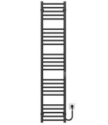 Електрична сушарка для рушників Deffi Lima П25 400х1600 праве підключення JD04 чорний A.LI.160.40.25.E.B.R.2