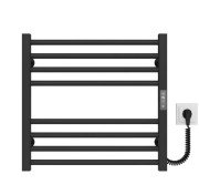 Електрична сушарка для рушників Deffi Lima П8 500х500 праве підключення JD04 чорний A.LI.50.50.8.E.B.R.2