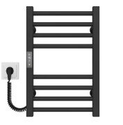 Електрична сушарка для рушників Deffi Lima П8 400х500 ліве підключення JD04 чорний A.LI.50.40.8.E.B.L.2