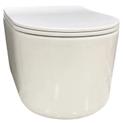 Унитаз подвесной VBI TINO 49х36 см безободковый с крышкой soft-close керамика белый VBI-020600