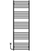 Електрична сушарка для рушників Deffi Lima П25 500х1600 ліве підключення JD04 чорний A.LI.160.50.25.E.B.L.2