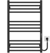 Електрична сушарка для рушників Deffi Lima П12 500х800 правильне підключення JD04 чорний A.LI.80.50.12.E.B.R.2