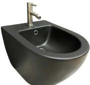 Біде підвісне VBI VULCANO 49х36 см кераміка чорний матовий VBI-020413