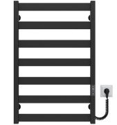 Электрический полотенцесушитель Deffi Silvia П7 500х800 E правое подключение JD04 черный A.SV.80.50.7.E.B.R.2